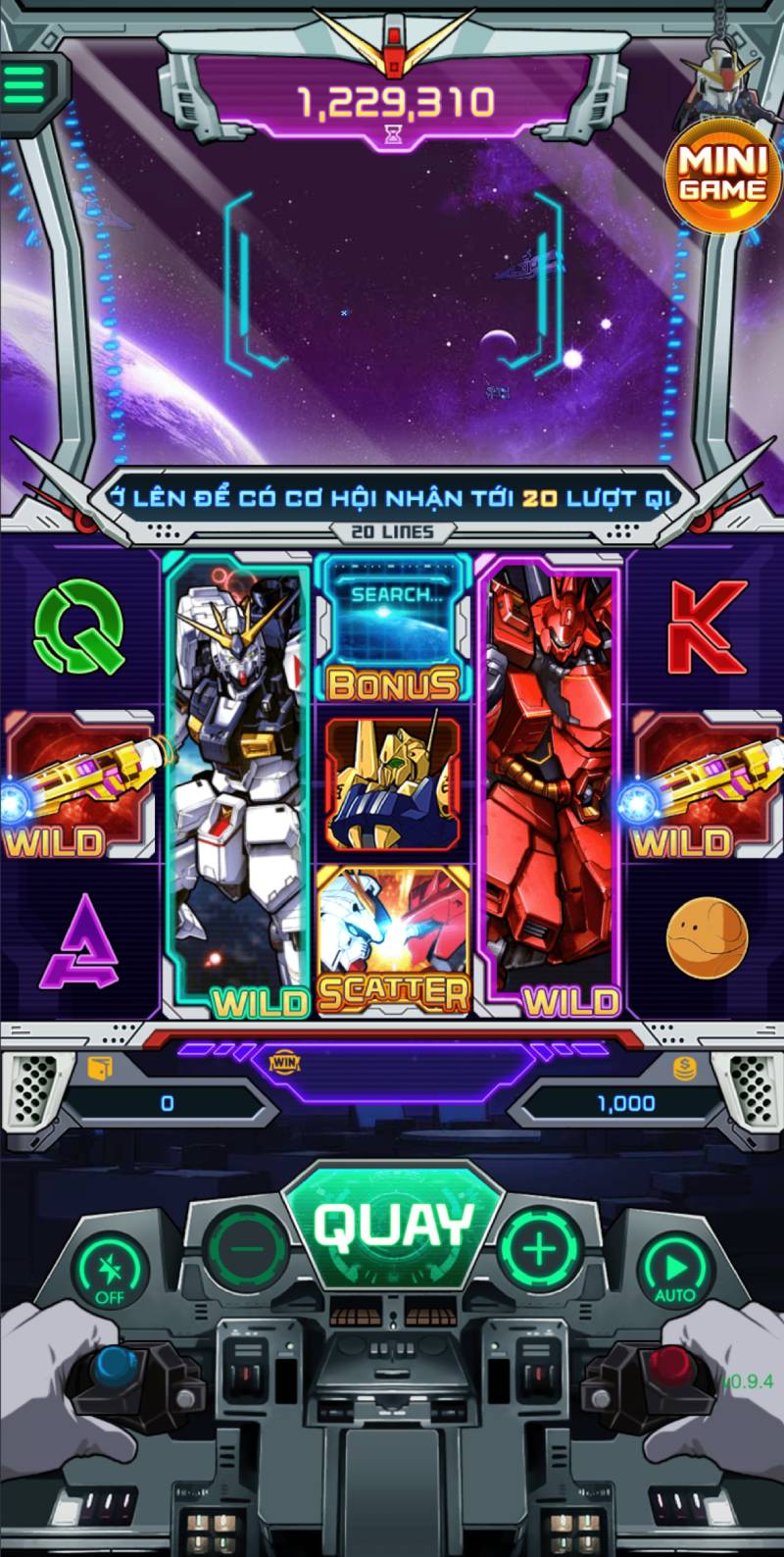 Mẹo chơi "Nổ hũ Đại Chiến Gundam"